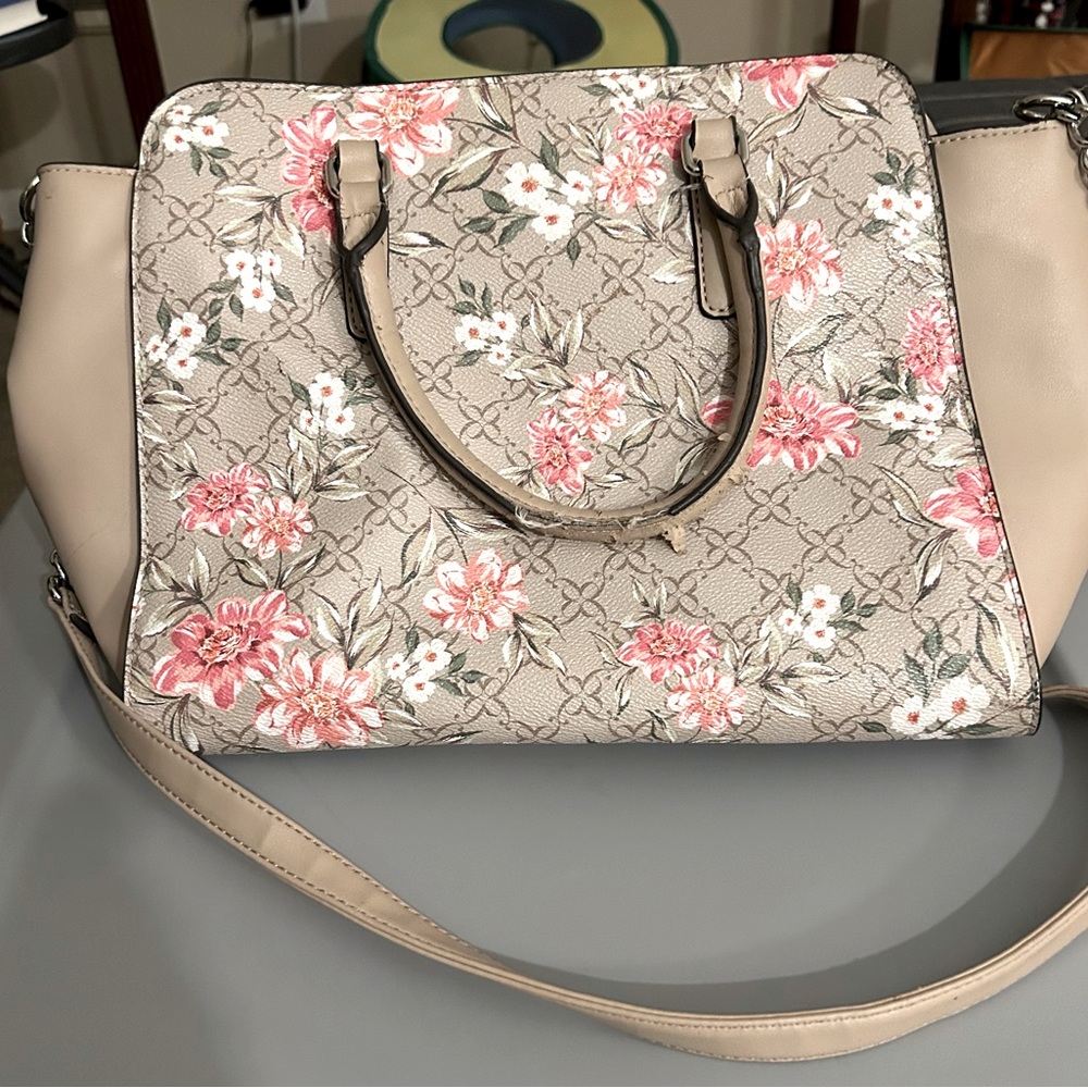 Large Nine West floral carryall tote/purse - Picture 5 of 8